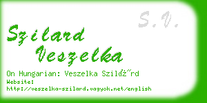 szilard veszelka business card